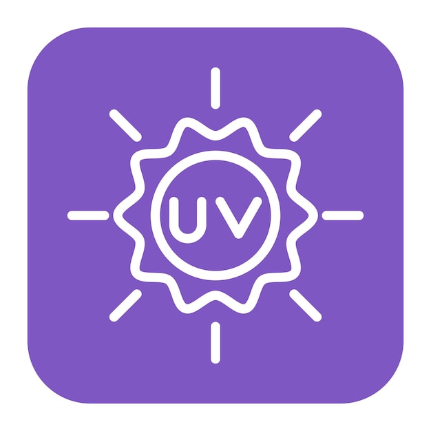 UV icon vector image Can be used for Dermatology