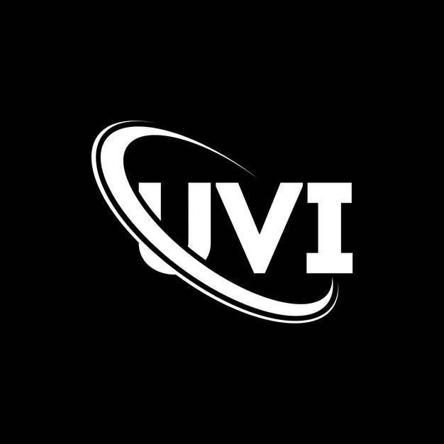 UVI logo UVI letter UVI letter logo design Initials UVI logo linked with circle and uppercase monogram logo UVI typography for technology business and real estate brand
