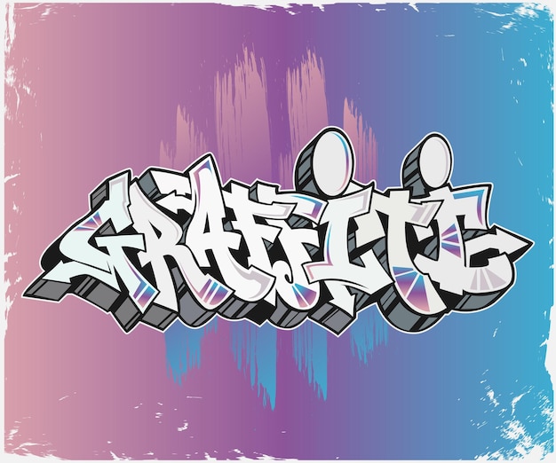 Üzerinde iskele yazan renkli bir grafiti etiketi.