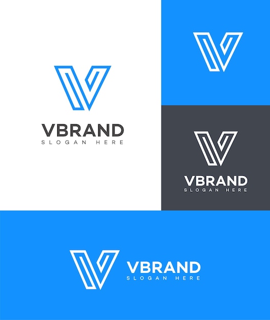 V Letter Logo Icon Brand Identity Sign Symbol Template