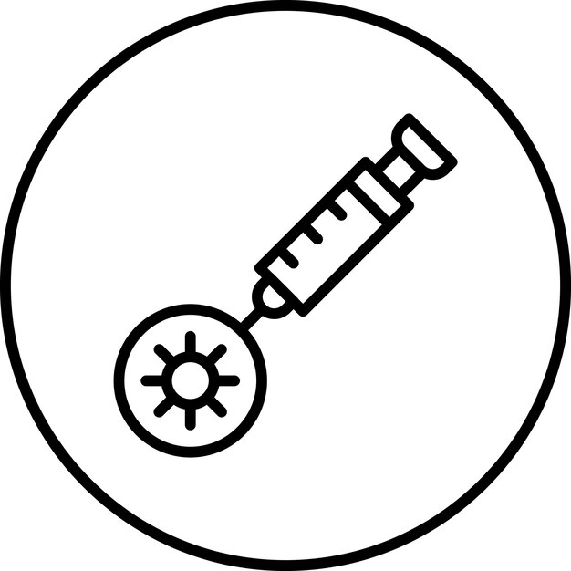 vaccination syringe icon vector image can be used for infectious diseases