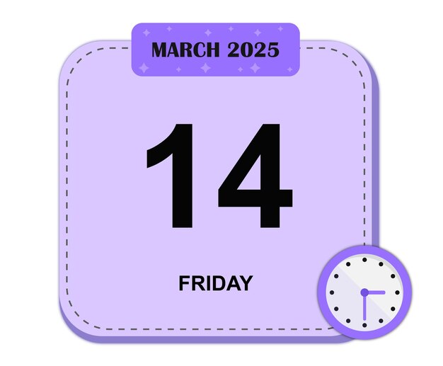 Vactor day calendar icon 2025