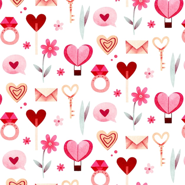 Valentine's day celebration pattern