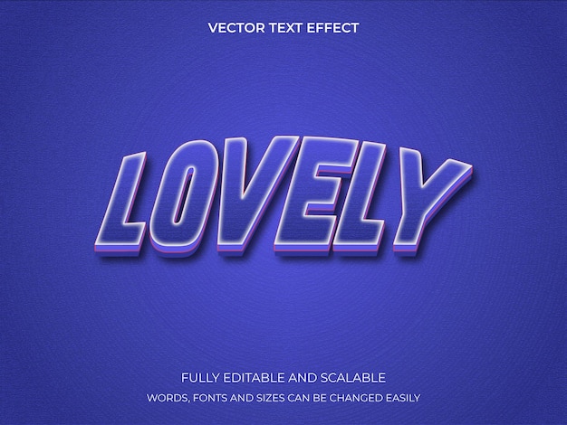 Valentine's day lovely 3d text effect