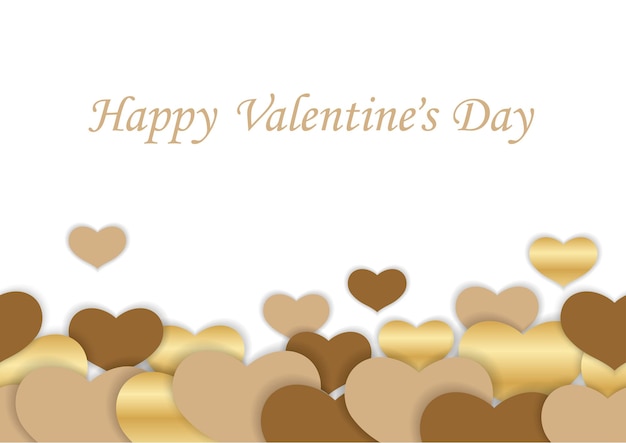 valentines day seamless vector background with text space isolated on a white background.