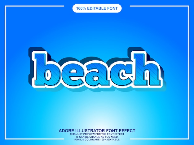 Vand grafisk stil illustrator redigerbar typografi