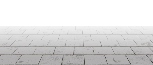 vanishing perspective concrete interlocking block pavement vector background with texture
