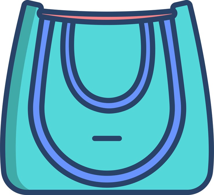 Vektör vanity bagsolid linear color vector illustration