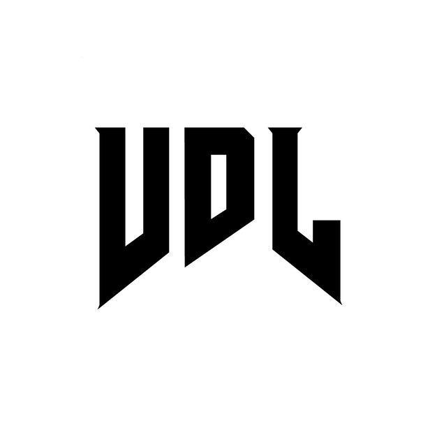 VDL letter logo design for technology company VDL logo design black and white color combination VDL logo VDL vector VDL design VDL icon VDL alphabet VDL typography logo design