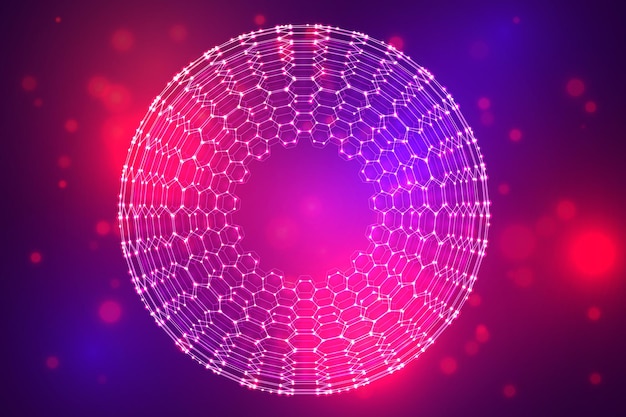 vector 3d background wave of points geometric dance
