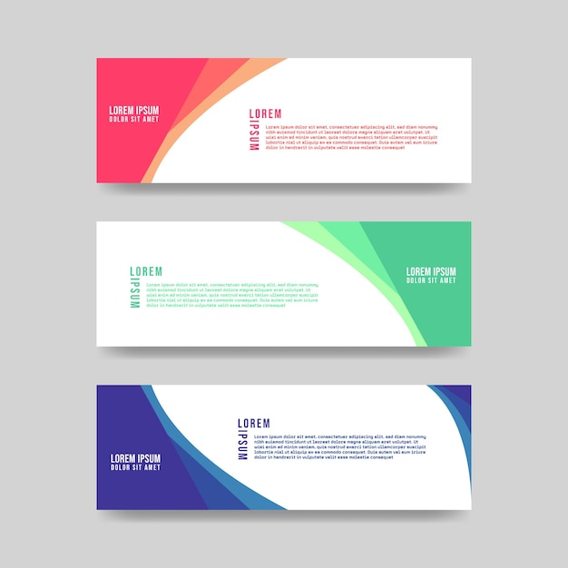 Vector Abstract Banner Design Template Premium Vecto