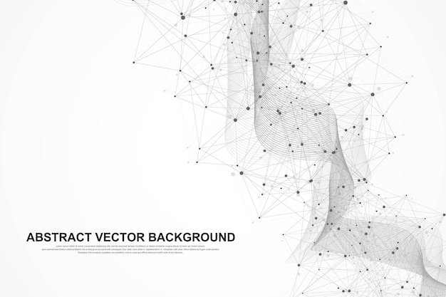 Vector abstract big data visualization complex data threads graphic abstract vector graphics futuris
