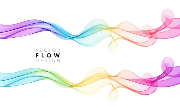 vector abstract colorful flowing wave lines isolated background design element wedding invitation