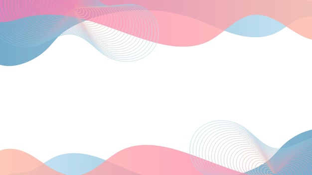 Vector abstract colorful wave style background template powerpoint