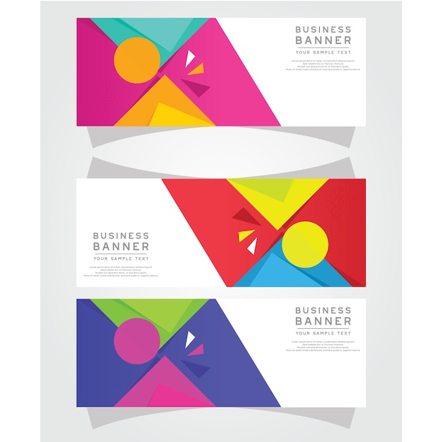 vector abstract design banner web template
