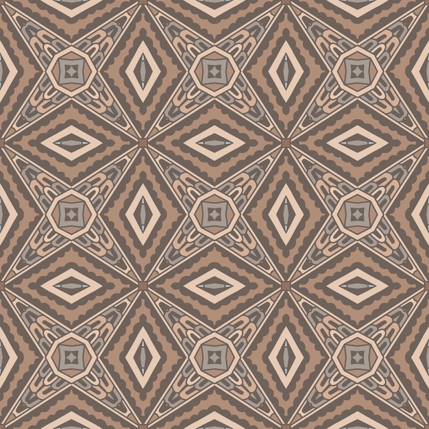 Vector abstract ethnic vintage seamless pattern tribal background