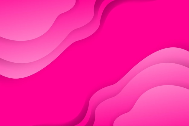 Vector abstract fluid shapes composition. Pink waves background with plastic liquid, organic shapes.