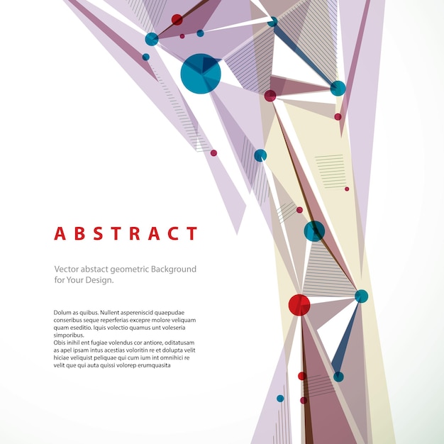 vector abstract geometric background, contemporary style illustration.