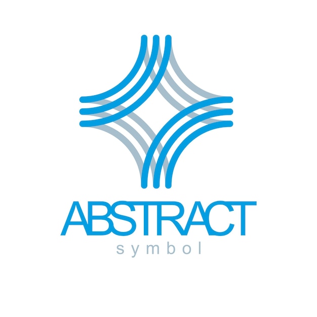 vector abstract geometric shape best for use as business development logo, icon. modern logothype, emblem isolated on  white background.