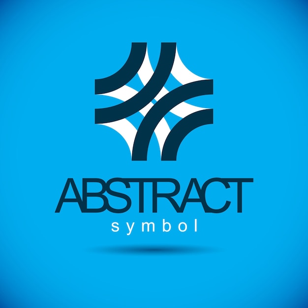 vector abstract geometric shape best for use as corporate development logo, icon. modern logothype.