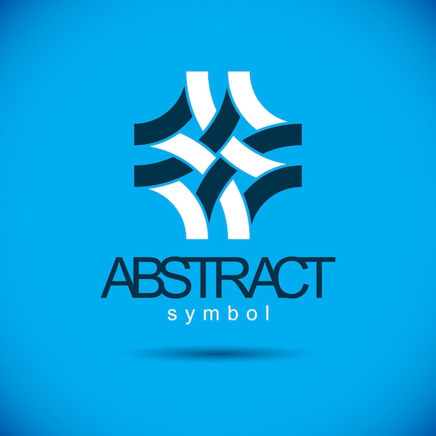 vector abstract geometric shape best for use as corporate development logo, symbol. modern logothype.