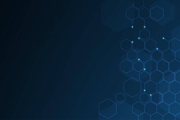 vector abstract hexagon illustration graphics background.