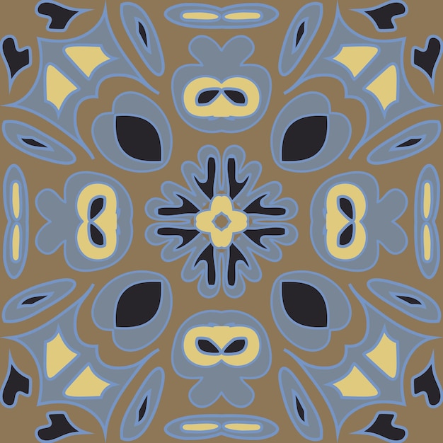 vector abstract seamless patchwork pattern with geometric and floral ornaments stylized flowers dots snowflakes and lace
