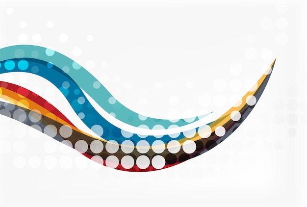 Vector abstract wave lines background Template background for workflow layout diagram number options or web design