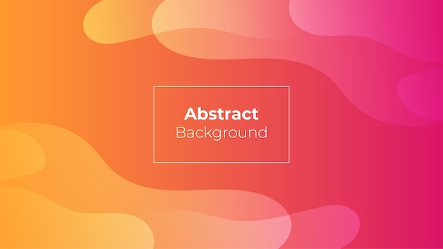 Vector abstract wave orange background