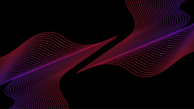 Vector abstract wavy line art pattern texture background vector template