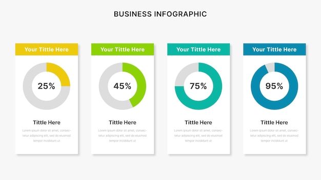 vector annual report infographic design template