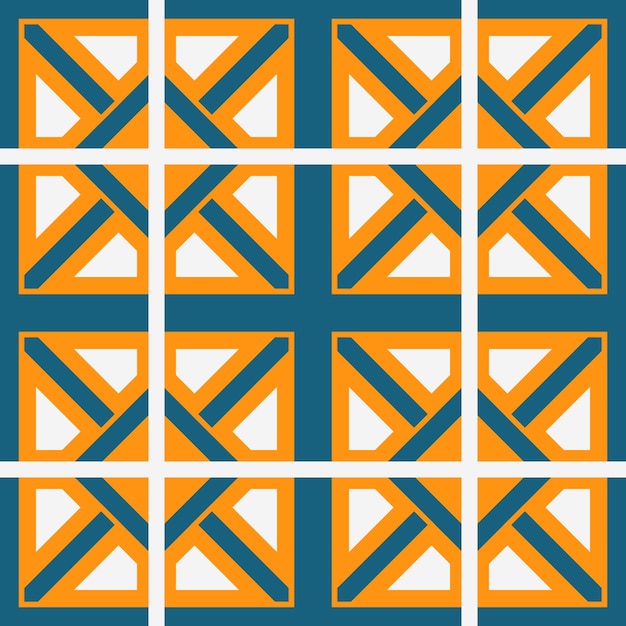 Vector Asian Geometric Seamless Pattern