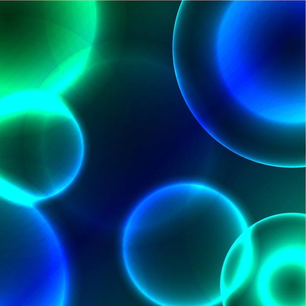 Vector astract background with bright circles Blurred sparkles