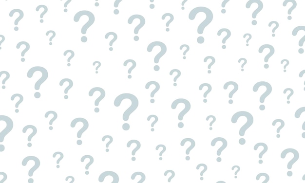 Vector Blue Question Marks On White Background