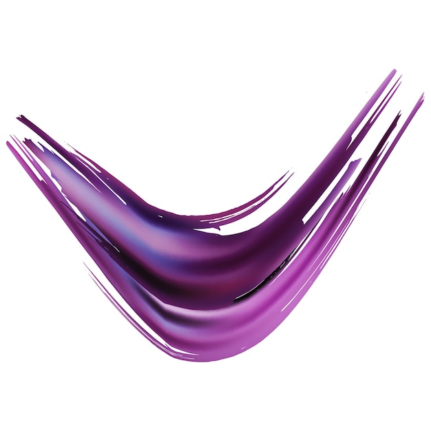 Vector Brush Stroke. Abstract Fluid Splash. Watercolor Textured Background.  Isolated Splash on White Backdrop. Sale Banner Brushstroke. Violet Purple Gradient Paintbrush.