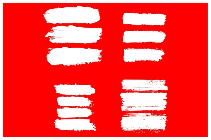 Vektör vector brush strokes collection for creative designs