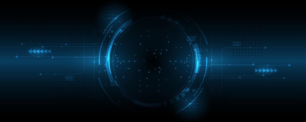 Vector business graphic Hitech communication concept innovation background science technology