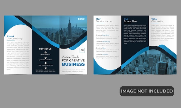 vector business roll up display standee for presentation business trifold brochure design template