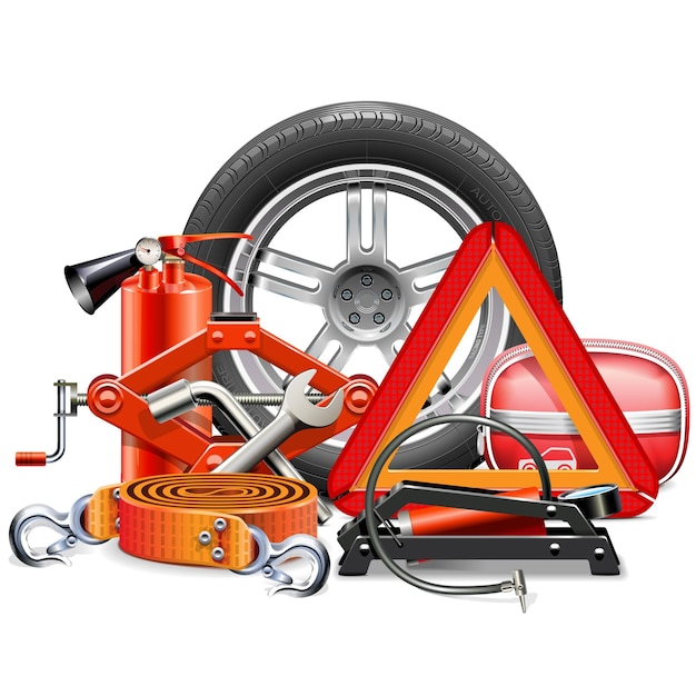 Vector Car Accessories Concept