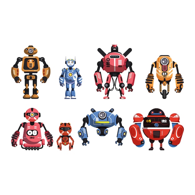 Vector Cartoon Robot Template