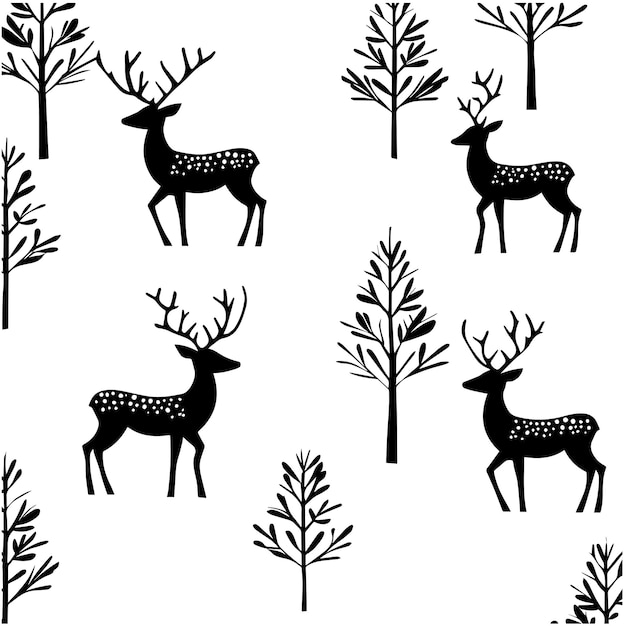 Vector Christmas and happy new year background with retro styled pattern design