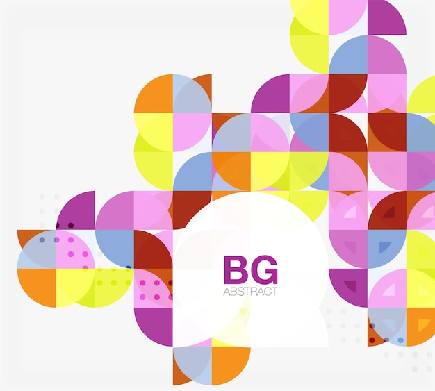 Vector circle abstract background Vector template background for workflow layout diagram number options or web design