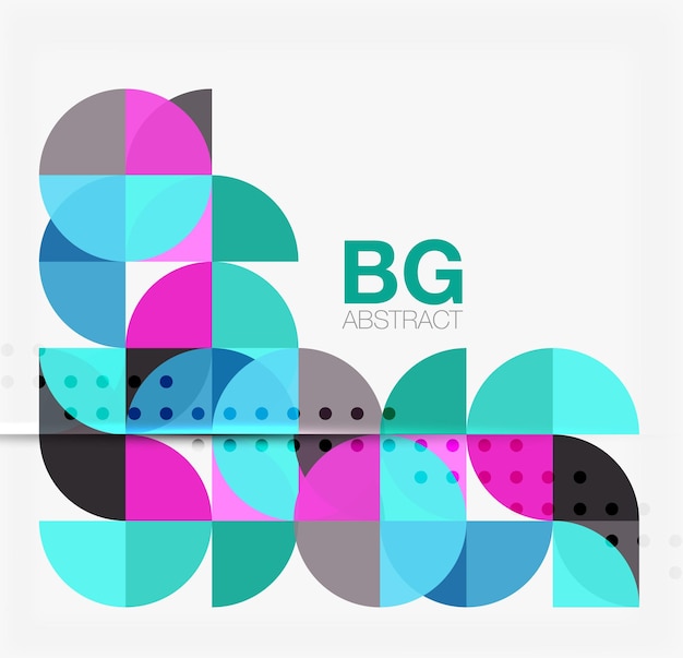 Vector circle abstract background Vector template background for workflow layout diagram number options or web design