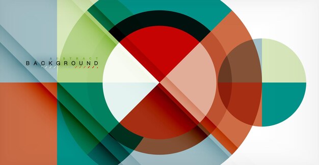 Vector circle abstract background