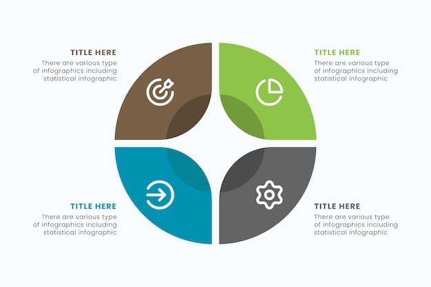 Vector circle Infographic design template with icons Can be used for process diagrams presentation