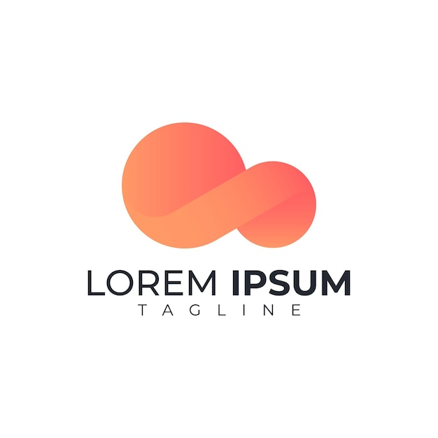 vector cloud computing logo premium template