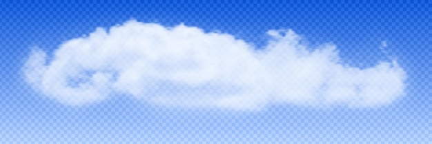 Vector cloud on a transparent background realistic vector drawing gradient mesh