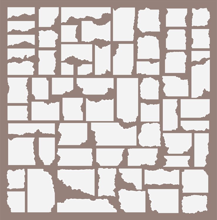 Vektör vector collection of torn ripped paper sheets