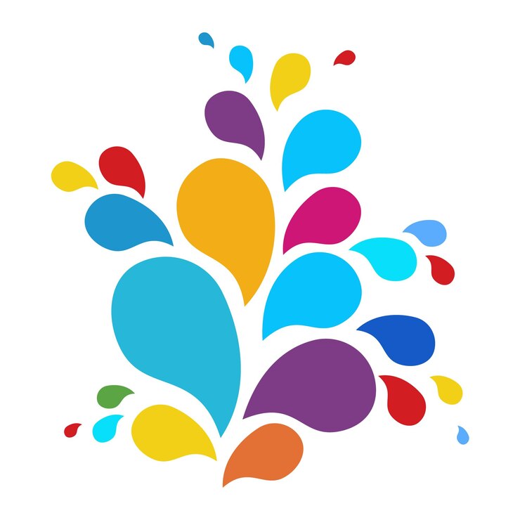 Vektör vector color drops