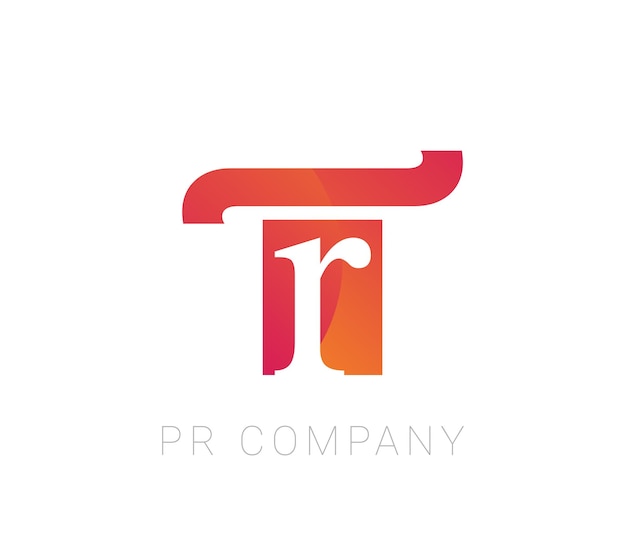 Vector color Pr company logo